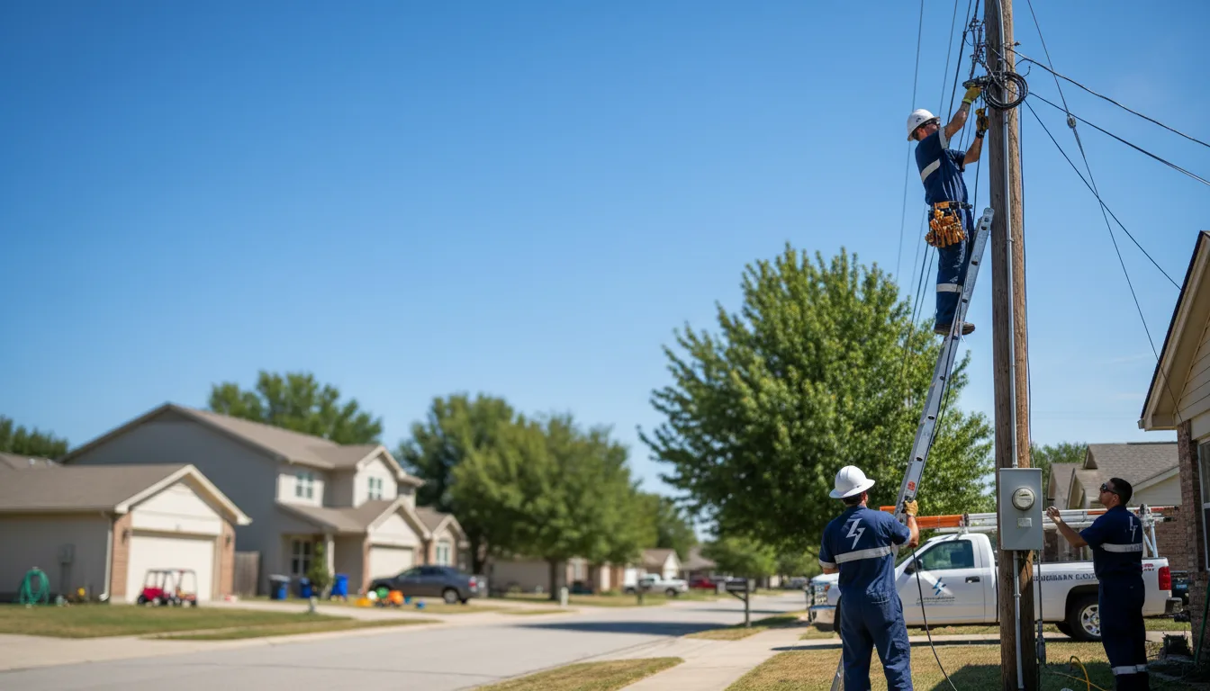 Residential electrician providing installation services in Buxton, OR